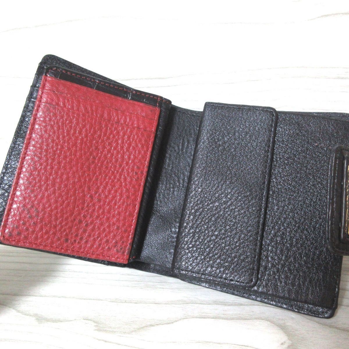 美品 LEATHER JEWELS レザージュエルズ マットクロコダイル レザー