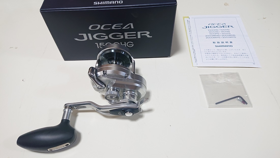 シマノ 17 オシア ジガー SHIMANO NEW OCEA JIGGER1500HG 美品 www