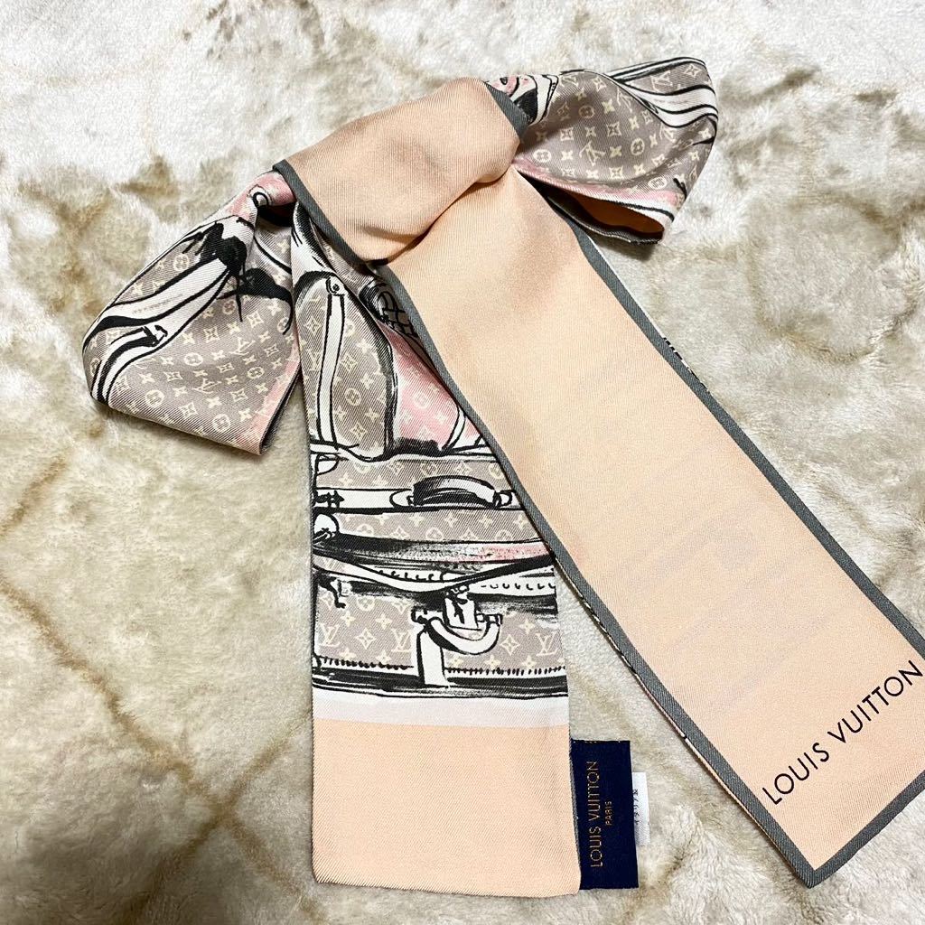 最新コレックション小物LOUIS VUITTON ルイヴィトン バンドー モノグラム トランク シルク100