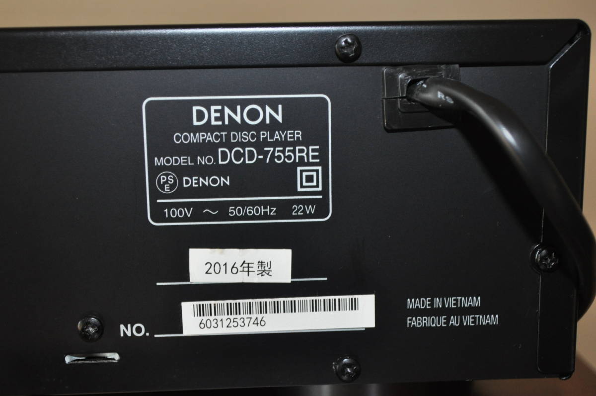 DENON DCD-755RE 美品 ピックアップASSY、 ベルト交換 リモコン 取説有
