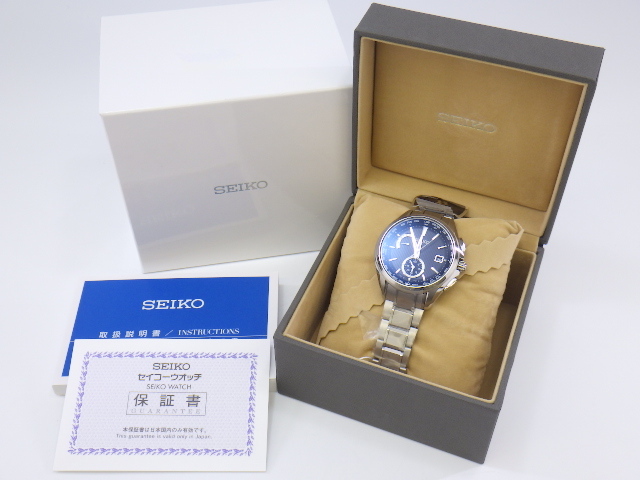 h2B139Z150 SEIKO セイコー 腕時計 ブライツ お見舞い 大人気新品 ブラック文字盤 ソーラー電波 8B63-0AV0 未使用 メンズ