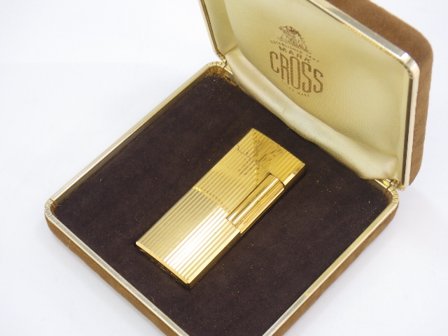 h2C013Z10 MARK CROSS マーククロス ローラーガスライター ゴールド