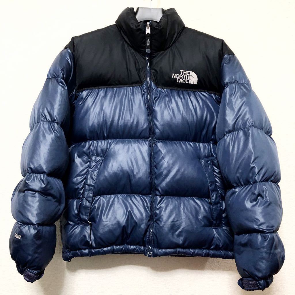 ノースフェイス ヌプシ ダウンジャケット メンズMサイズ 正規品 紺