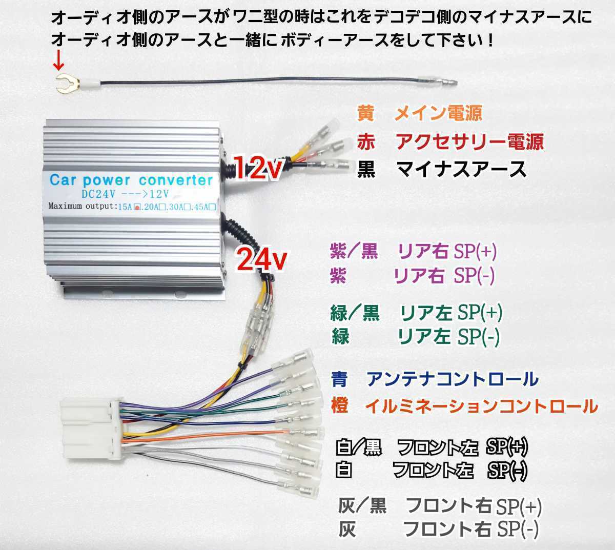 デコデコ 24→12 簡単取り付けハーネスキット | www.psychologiesport.fr