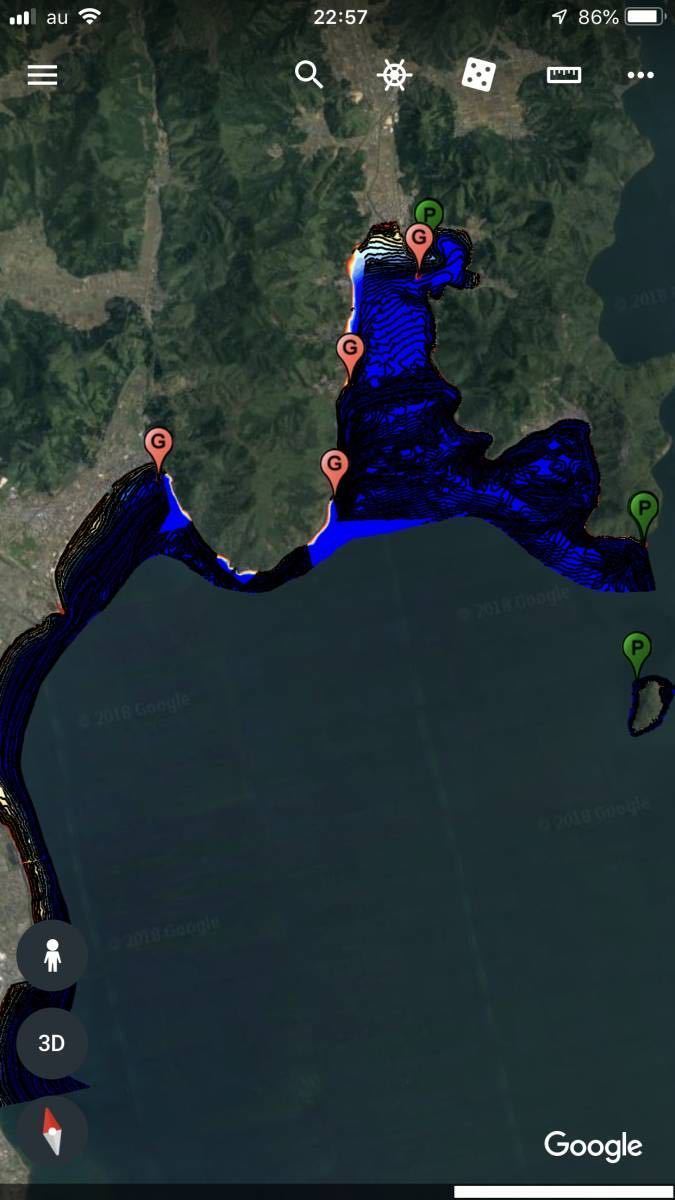お得セット H31.1作成(Ver1.0) スマホ・モバイル用GoogleEarth用琵琶湖 モニター5型~