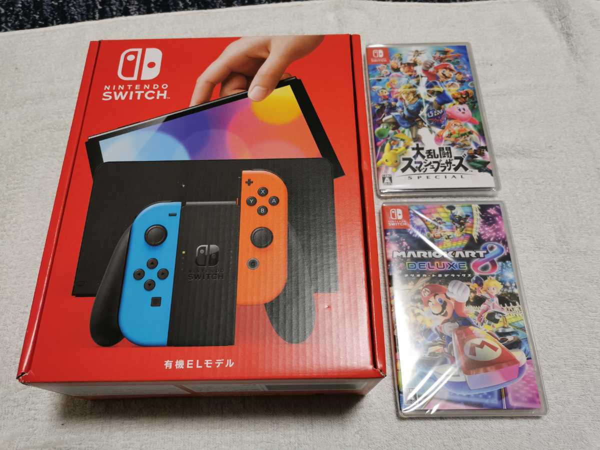 Nintendo Switch 有機EL 純正プロコン、マリオカート8セット - www ...