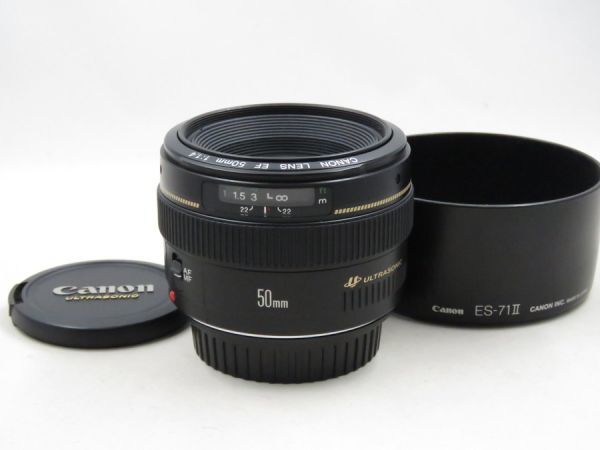 メール便送料無料05 ☆極上美品☆ Canon キヤノン EF 50mm F1.4 USM