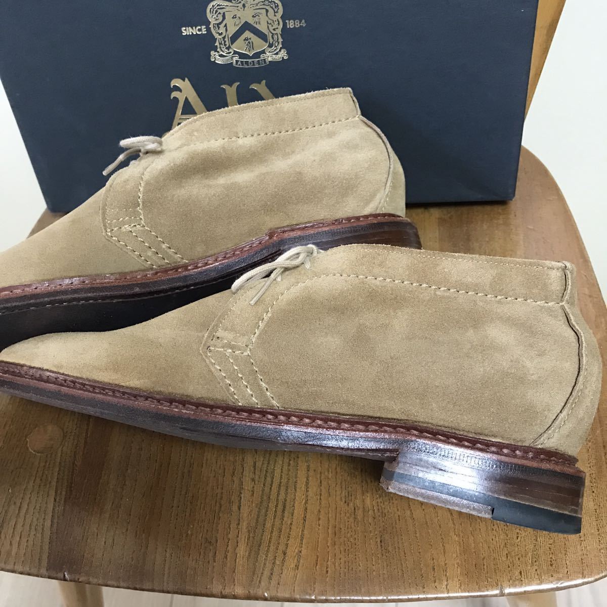 海外 正規品】 Alden 茶 オールデン 1492 ブラウンスエード チャッカ