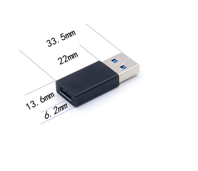 高速データ伝送 Type C (メス) to USB 3.0 (オス) 変換アダプタ 急速充電 小型 軽量 高耐久 合金製 ラップトップ、PC、充電器等対応_画像4