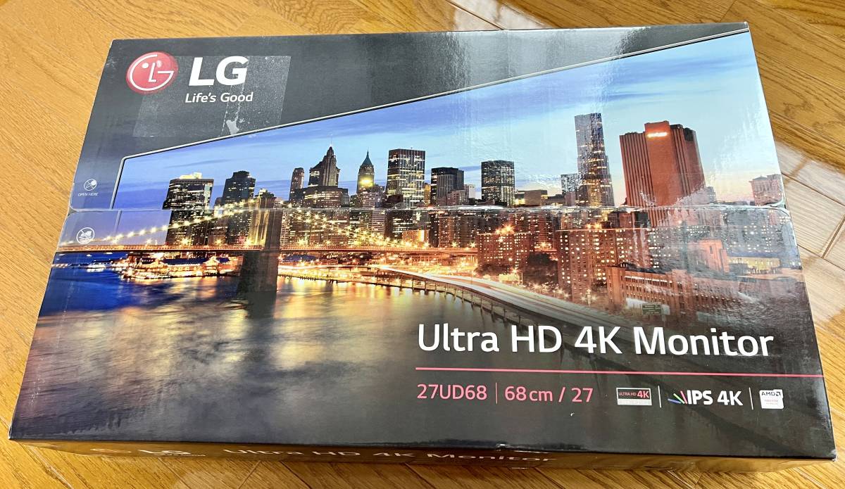 超美品 LG モニターディスプレイ 27UD68-W 27インチ/4K/IPS 非光沢