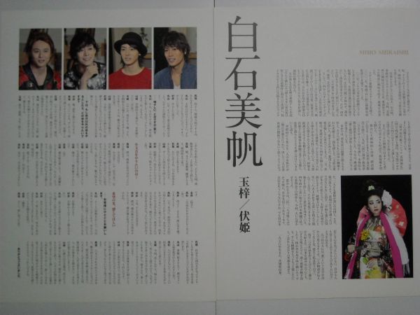 舞台『里見八犬伝』2014パンフレット切り抜き8P/八犬士座談会/深作健太山崎賢人村井良大馬場良馬荒井敦史高杉真宙玉城裕規丸山敦史石垣佑磨_画像１の裏面