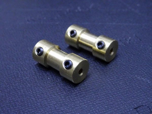 2X4/ 2MM-4MM/ brass / rod joint / connection for / Capri navy blue / hex socket set screw / strut coupler joint 