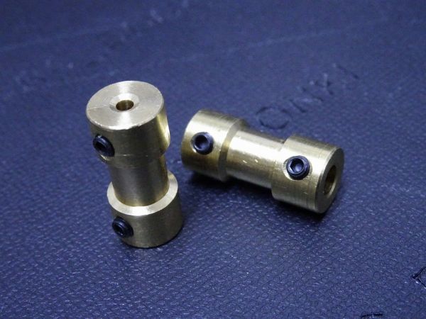 2X4/ 2MM-4MM/ brass / rod joint / connection for / Capri navy blue / hex socket set screw / strut coupler joint 
