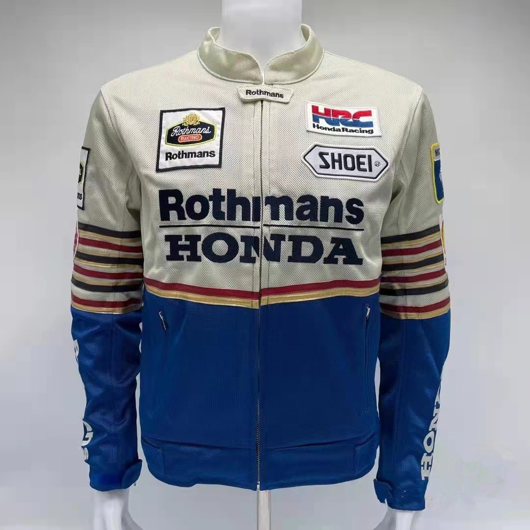 M-本物 ロスマンズホンダメッシュジャケット Rothmans HONDA 刺繍
