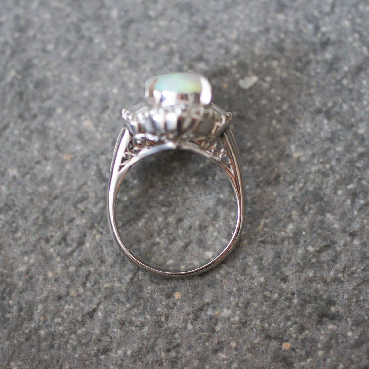 Pt 900 0.66ct 2.84ct 10g 15号 アクセサリー オパール ジュエリー ...