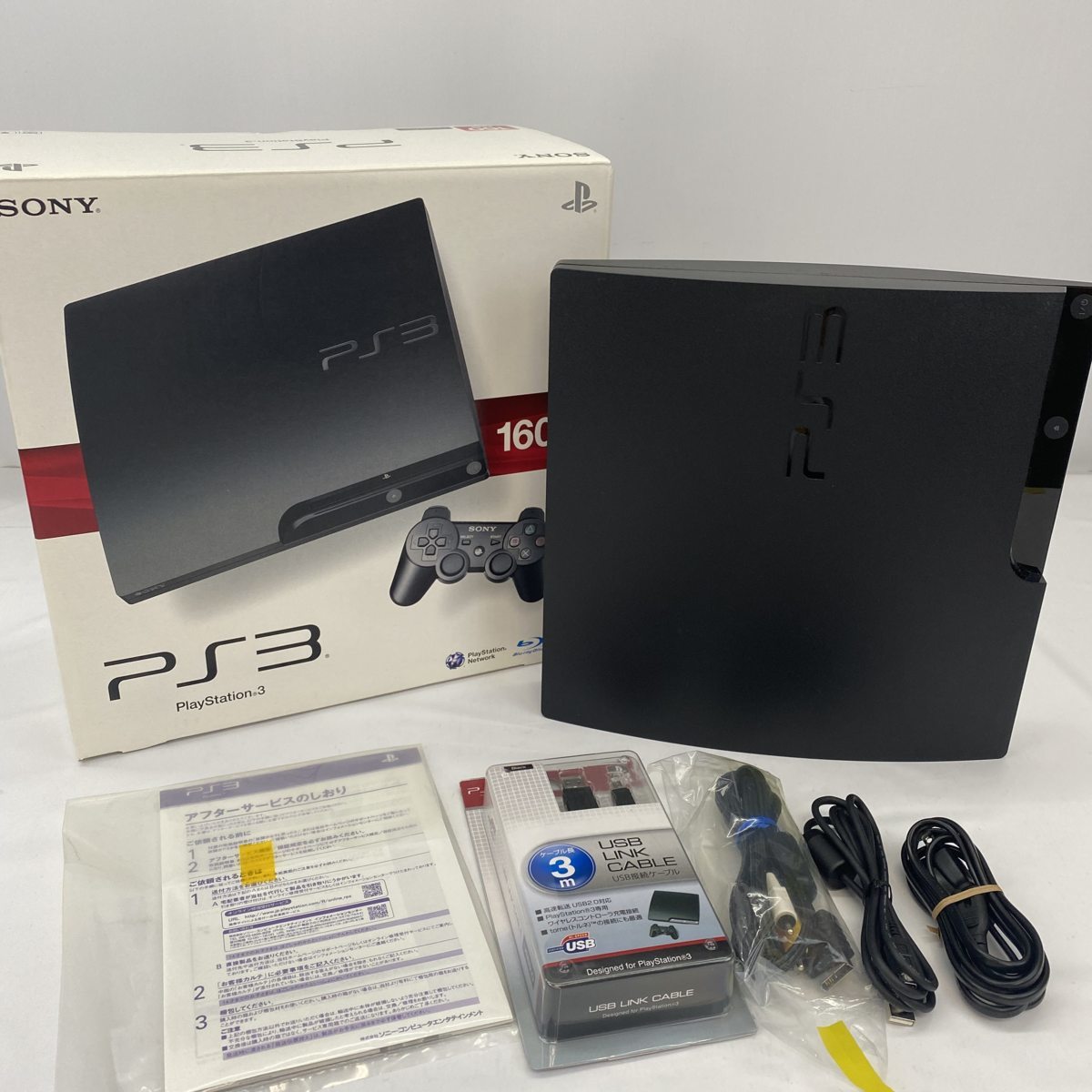 05Y7293 ★1円～ 【PS3】 PlayStation 3 (160GB) チャコール・ブラック (CECH-3000A)動作確認済み 中古品_画像1