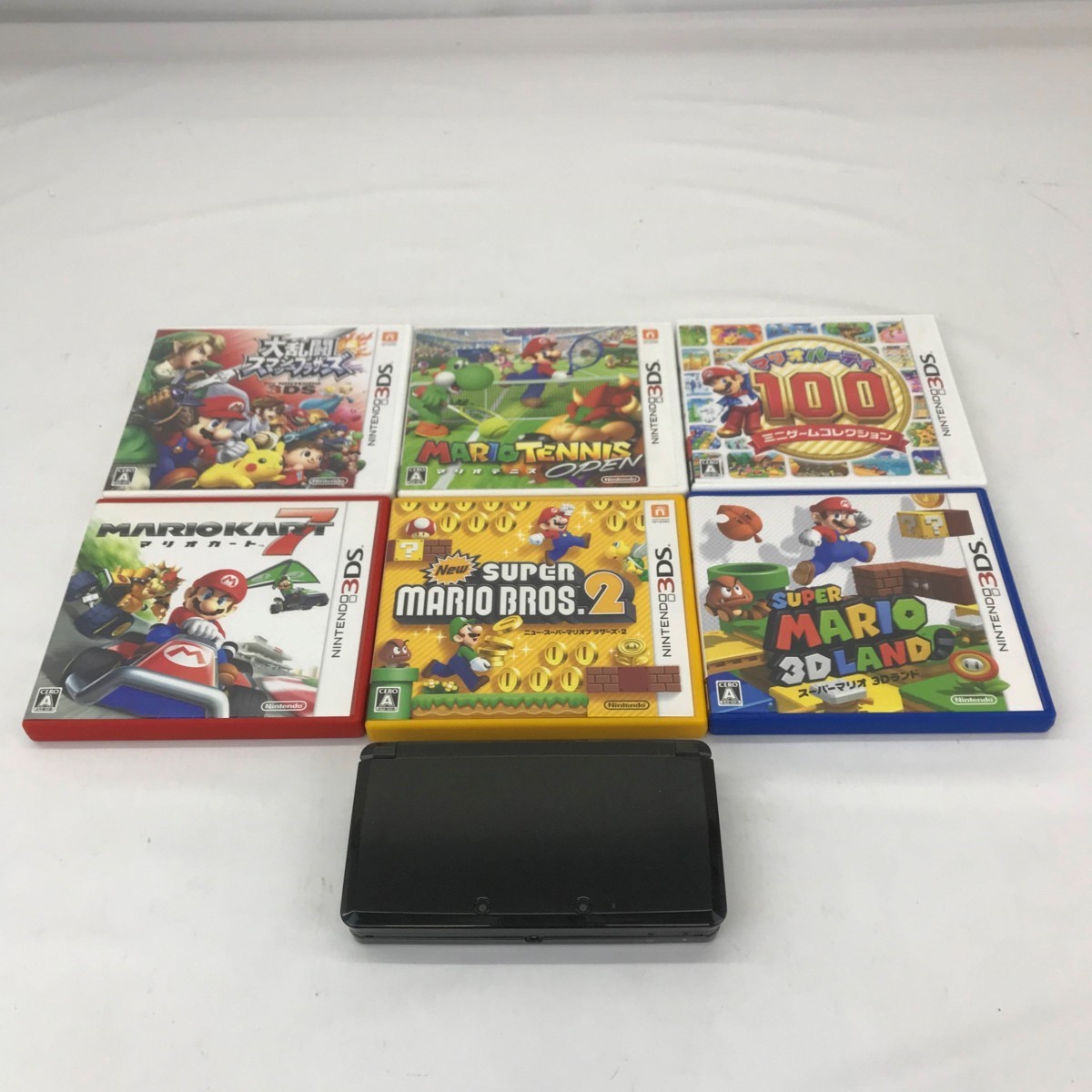 05Y7842 【☆1円～】 ニンテンドー3DS本体 マリオソフトセット