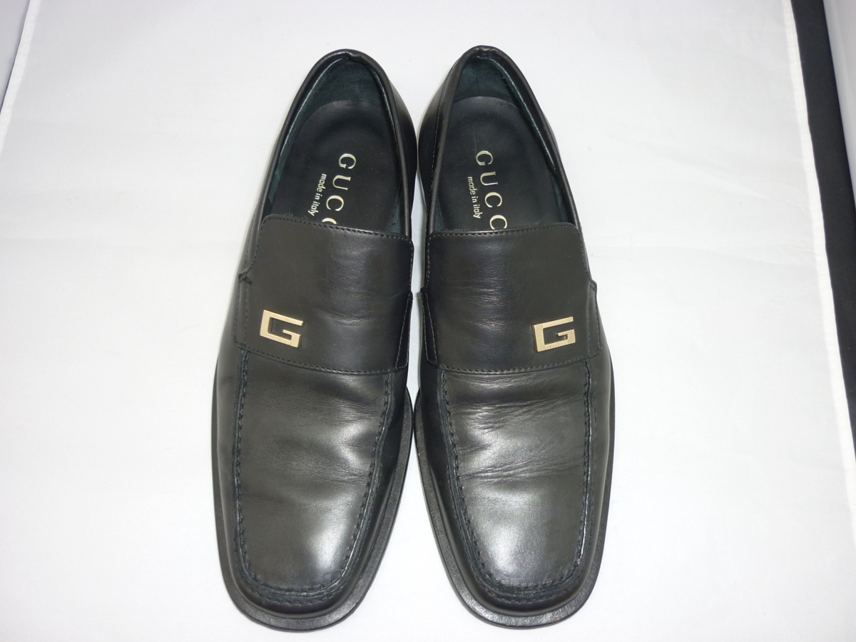 グッチ GUCCI シューズ 靴 メンズ革靴 本革 レザー 40 1/2E SY03-183