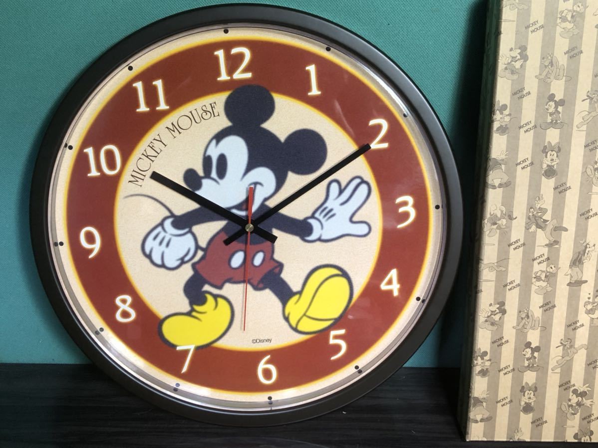 ☆未使用品目☆35センチ　壁掛け時計 ミッキー マウス ディズニー 人気 おしゃれ インテリア ディスプレイ アート_画像2