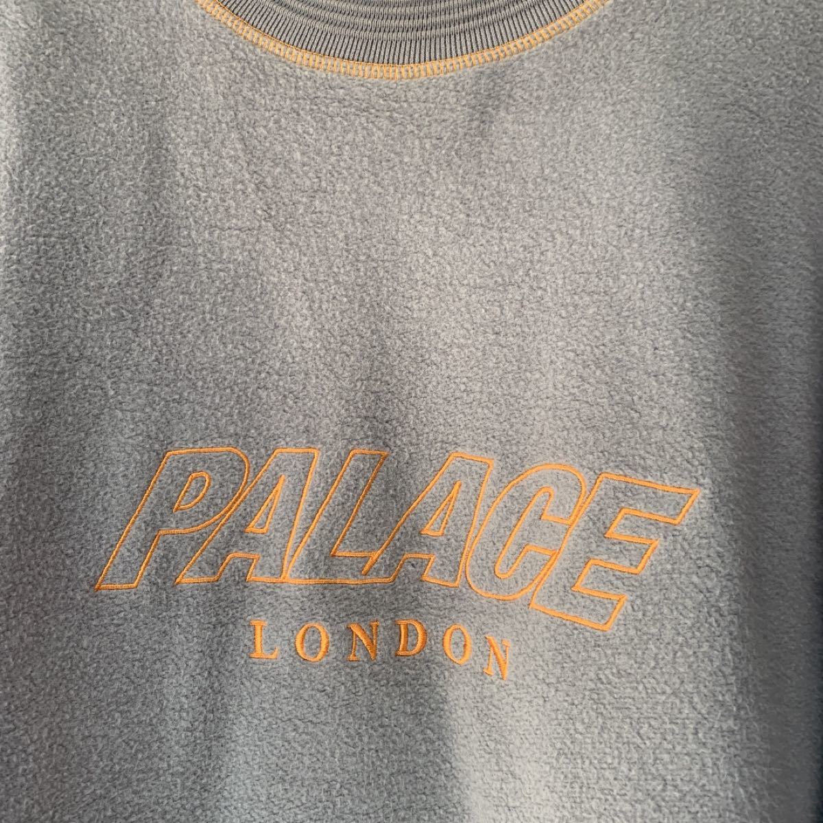 美品 希少PALACE F-LOCK CREW/M/コットン/GRY/パレス スウェット