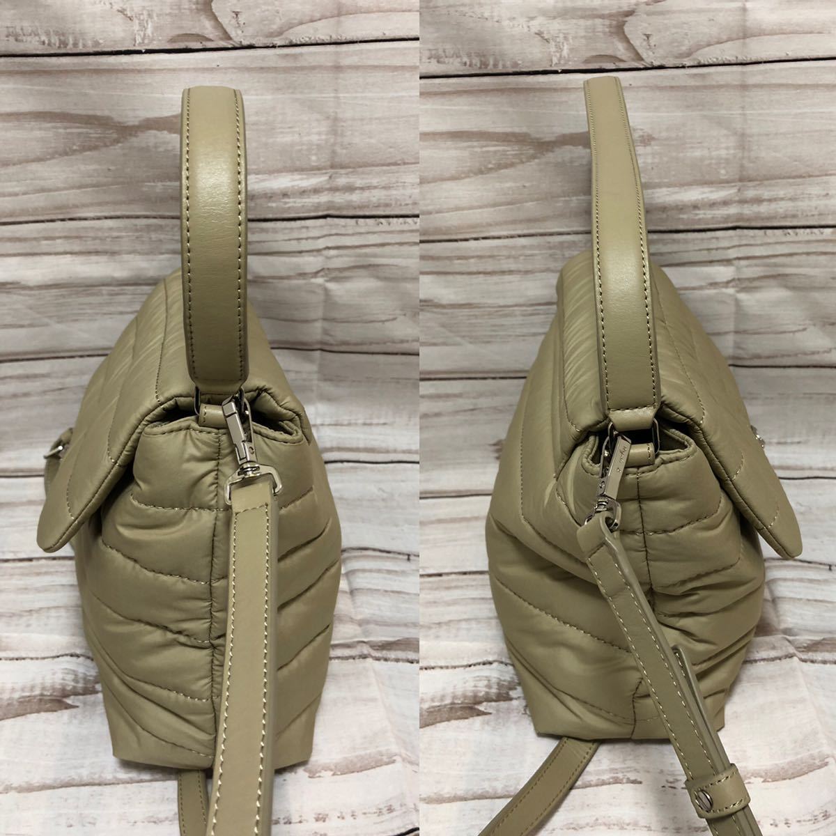 アニエスベー 2way キルティング ショルダー バッグ ベージュ ハンドバッグ agnesb agnesbvoyage アニエスベーボヤージュ 鞄