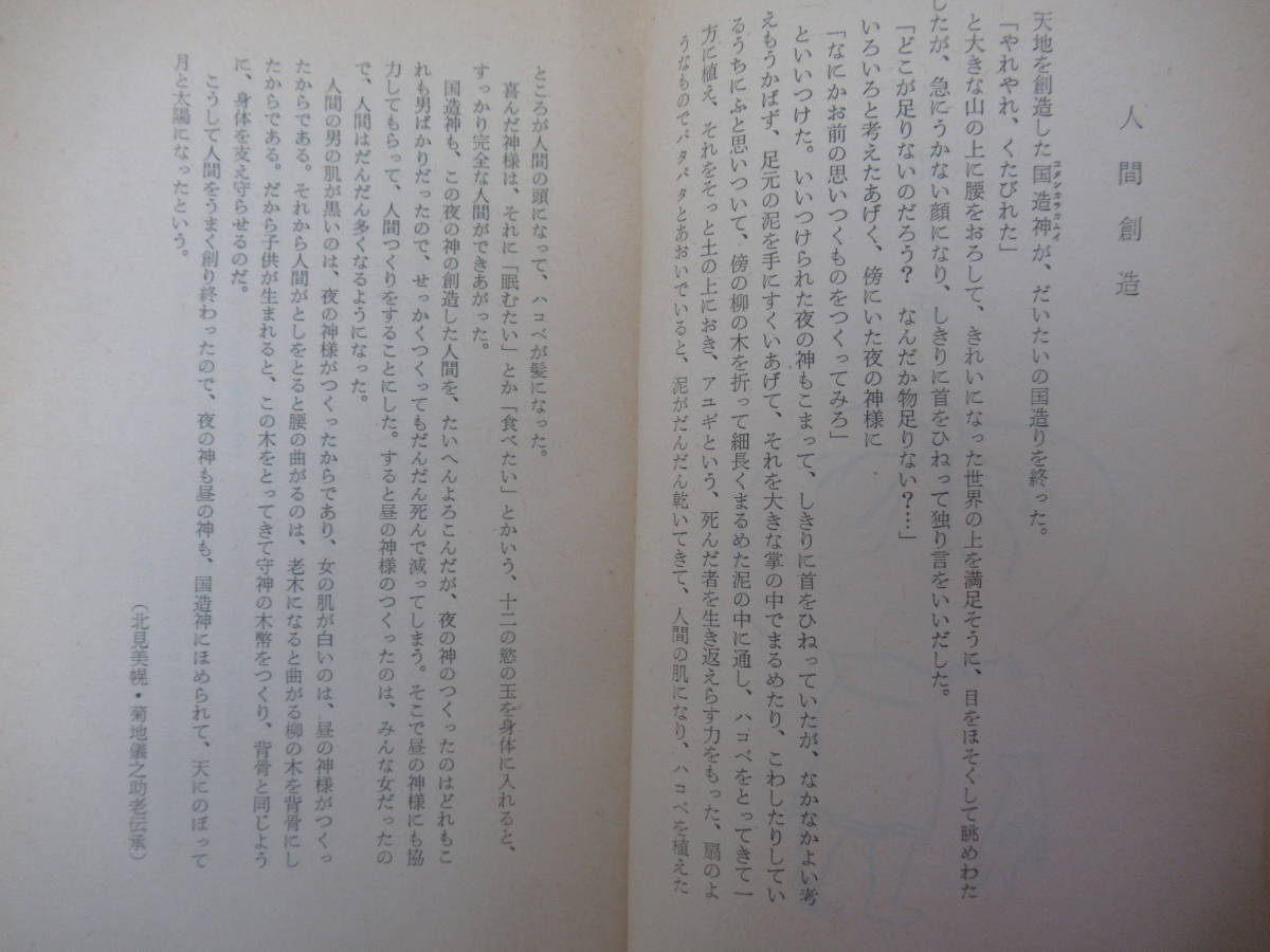 A15●アイヌ民話集 増補改訂版 更科源蔵 札幌 北書房版 昭和48年 第4版 人間の始祖/オイナカムイの使ったもの/雀の酒盛り/蜘蛛の神 220329_画像8