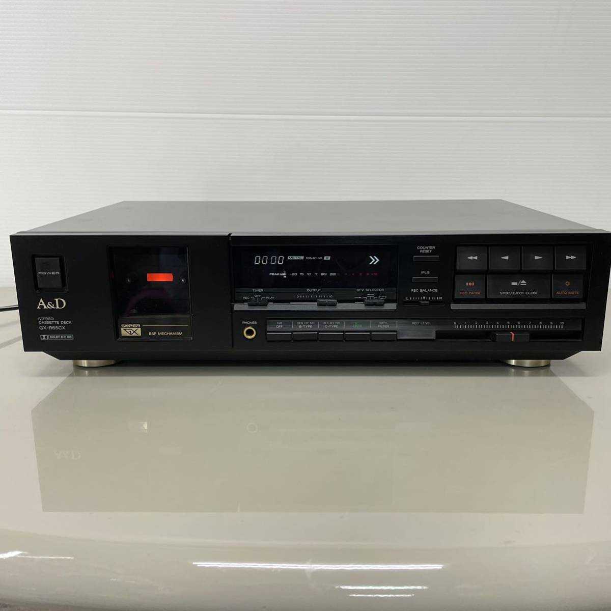 A&D カセットデッキ GX-R65CX 通電確認のみ 箱アリ ジャンク品