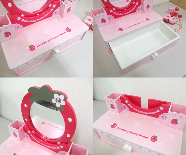  mother garden wooden dresser . strawberry mirror dryer cosme strawberry toy set Sapporo city . rice field shop 