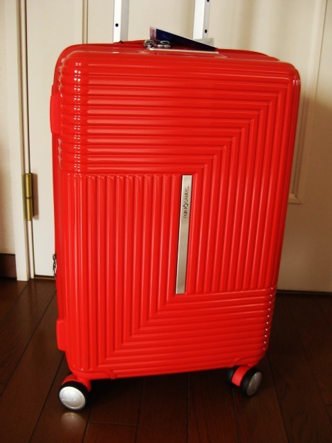  last exhibition ~* Samsonite. pop . suitcase (S)api neck s1~4. machine inside bringing in possible g Rossi - orange red *