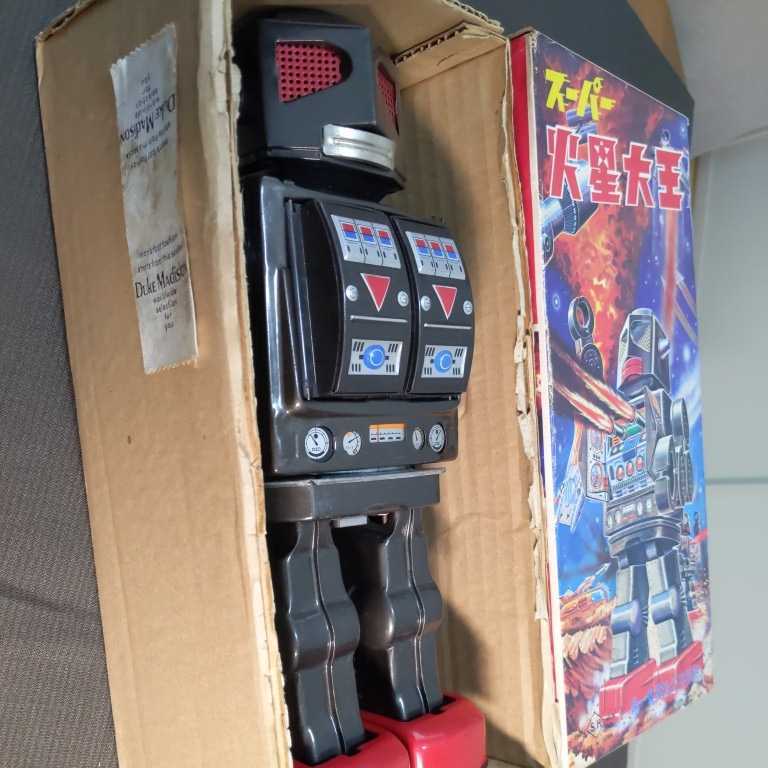 スーパー火星大王 ブリキ ロボット 箱入り 堀川 当時物 絶版玩具 スーパー火星大王 ブリキ ロボット 箱入り 堀川 当時物 絶版玩具