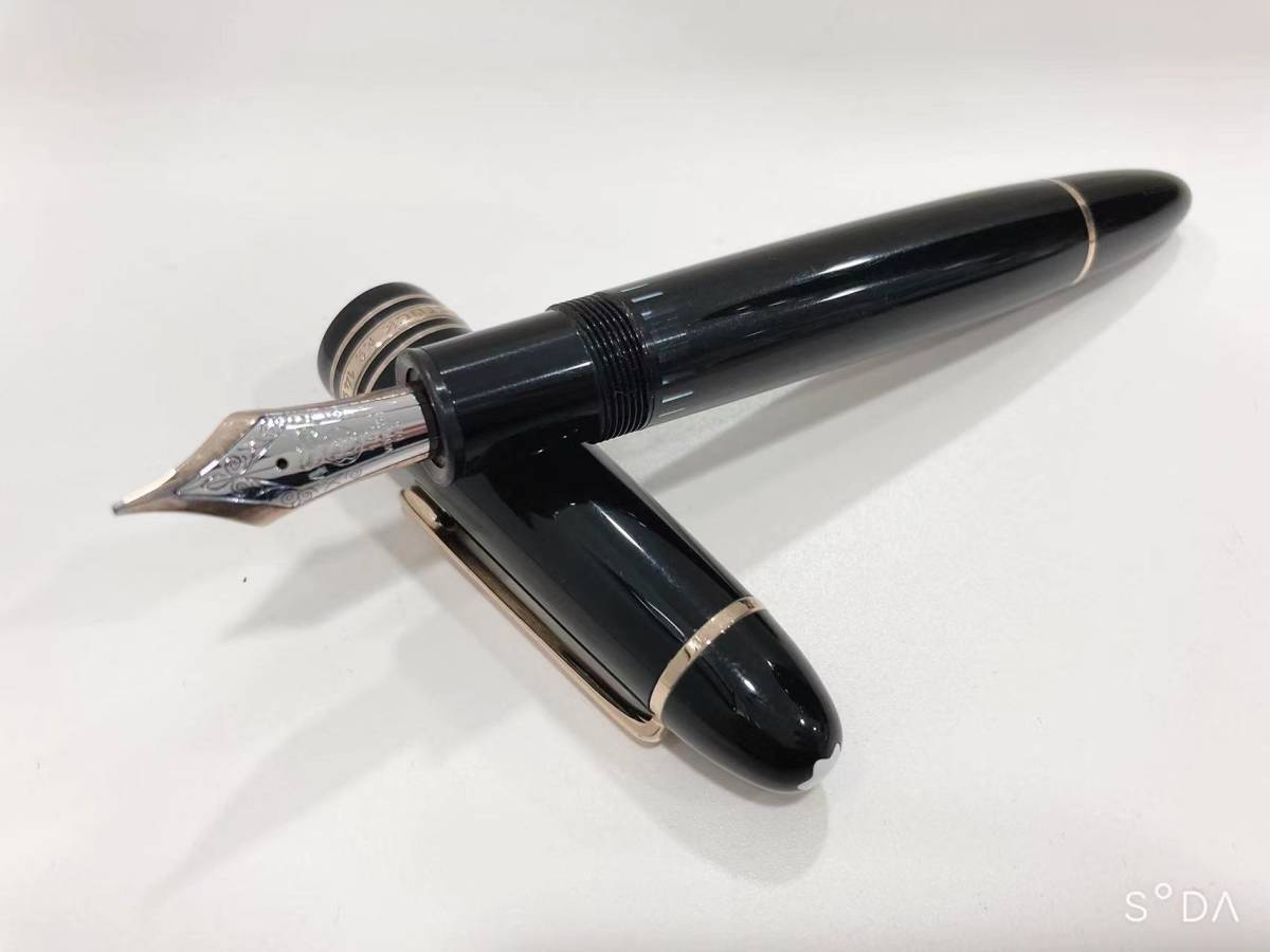 * beautiful goods MONTBLANC Montblanc Meister shute.k149 fountain pen 14C 70 period futoshi character 