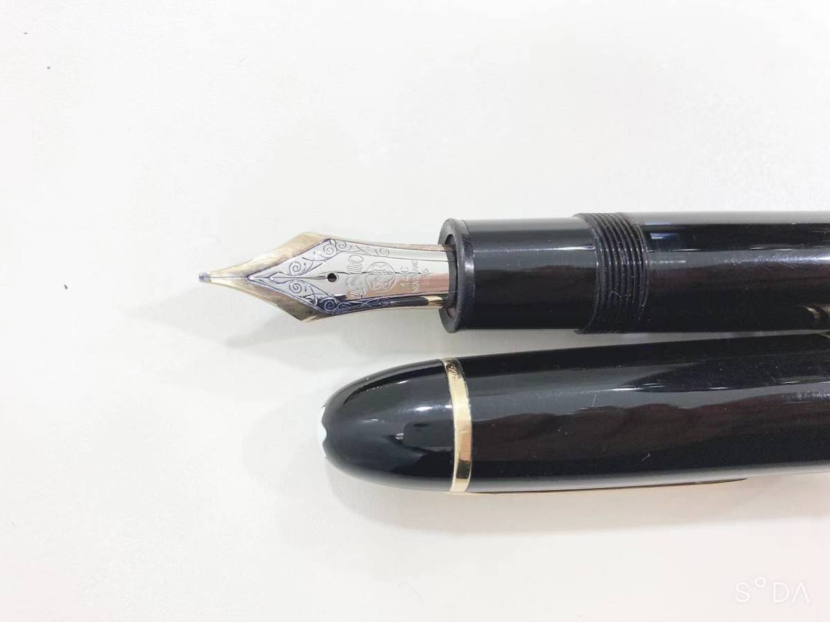 * beautiful goods MONTBLANC Montblanc Meister shute.k149 fountain pen 14C 70 period futoshi character 