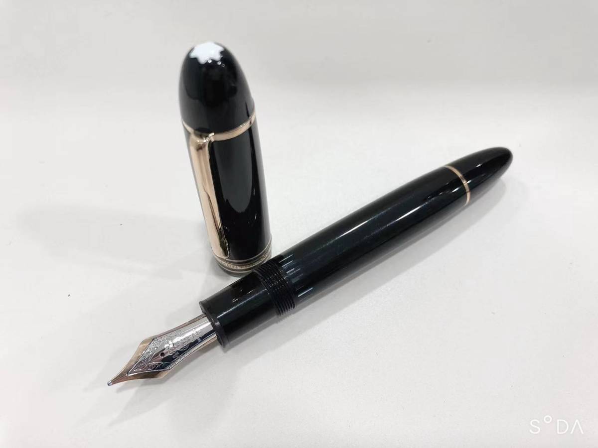 * beautiful goods MONTBLANC Montblanc Meister shute.k149 fountain pen 14C 70 period futoshi character 