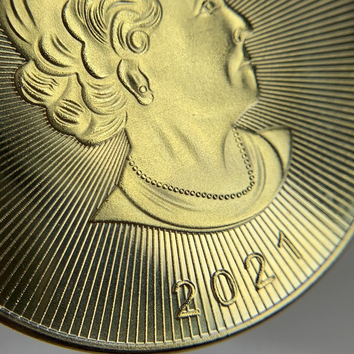 #N2-48 カナダ古銭　メープル金貨　エリザベス2女王　コイン　旧家蔵出　直径39.8mm厚さ2.8mm量目23.6g　希少_画像7