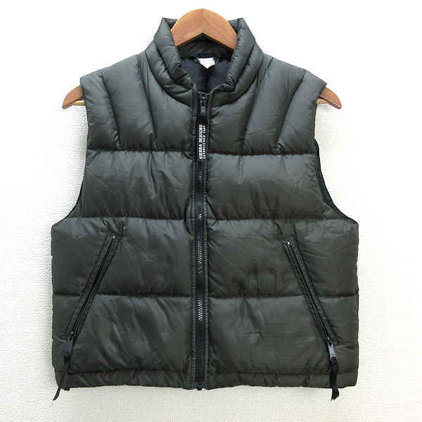 k# Sierra Design /SIERRA DESIGNS Goose down vest /. green /LADIES direction #27[ used ]