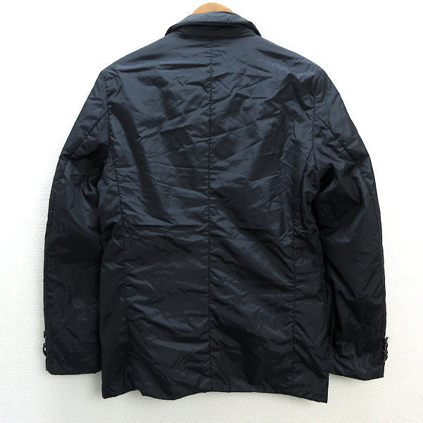 k# Comme Ca *te* mode men /COMME CA DU MODE MEN with cotton nylon tailored jacket / leather switch [2] black /MENS#91[ used ]