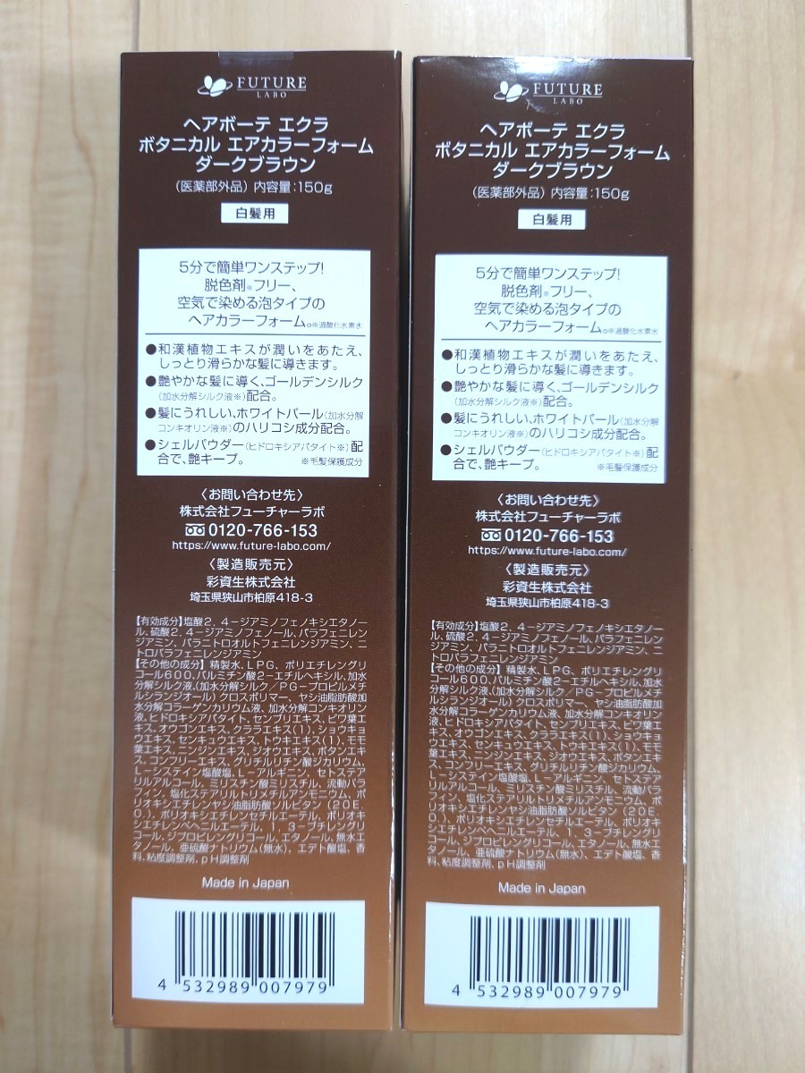 フューチャーラボ ヘアボーテ エクラ ボタニカル エアカラーフォーム