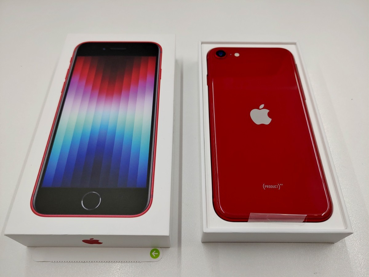 iPhone SE 第3世代RED 64GB SIMフリー