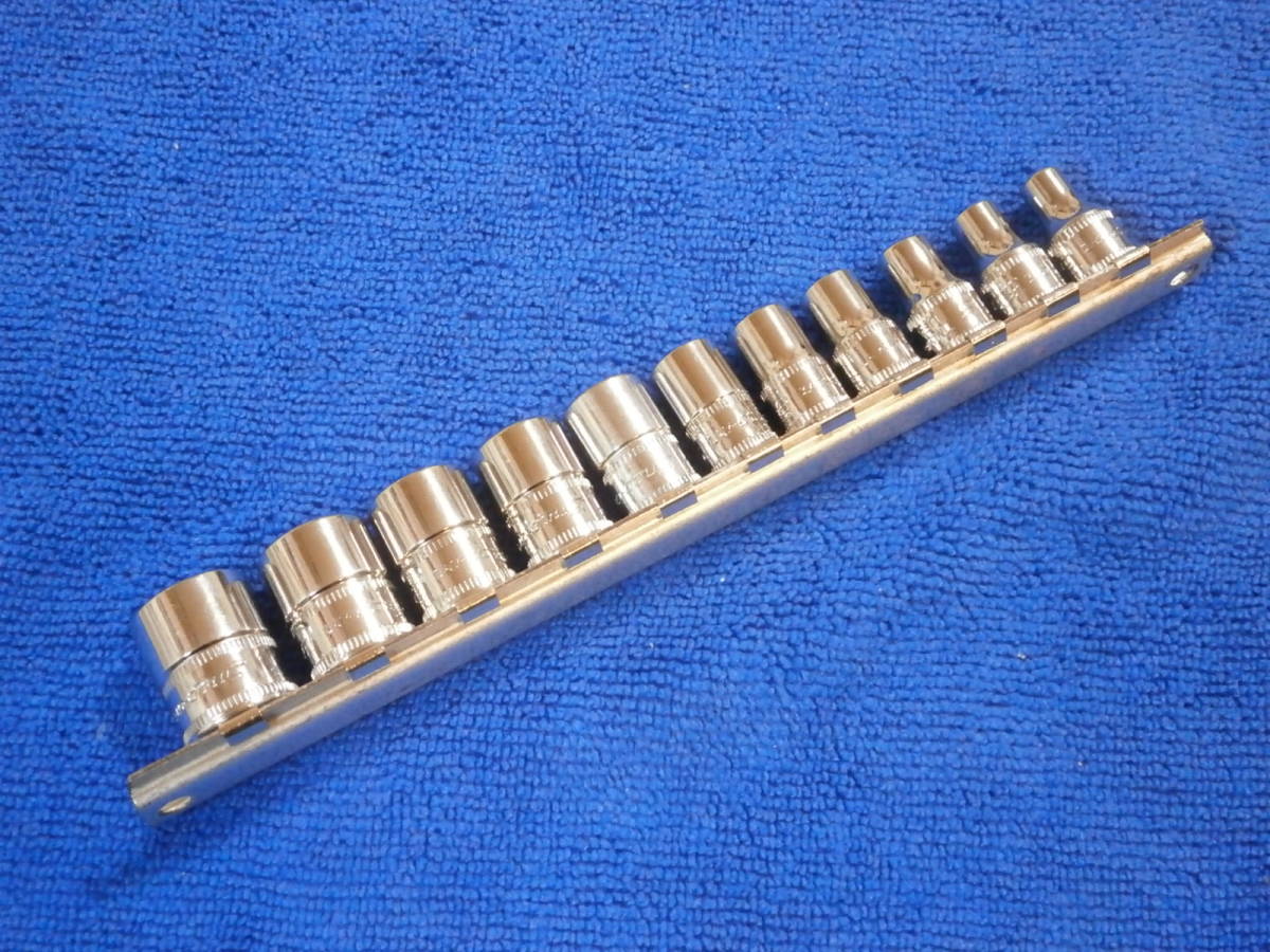 スナップオン Snap-on 差込1/4 (6.3mm) シャローソケット 11個 セット