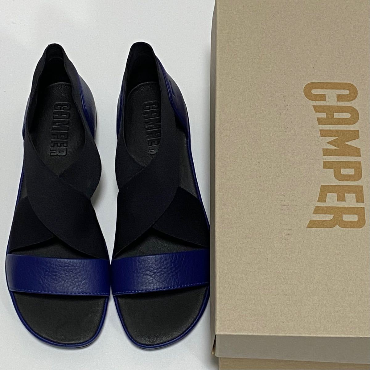 新品 Camper Right Nina カンペール サンダル ブラック