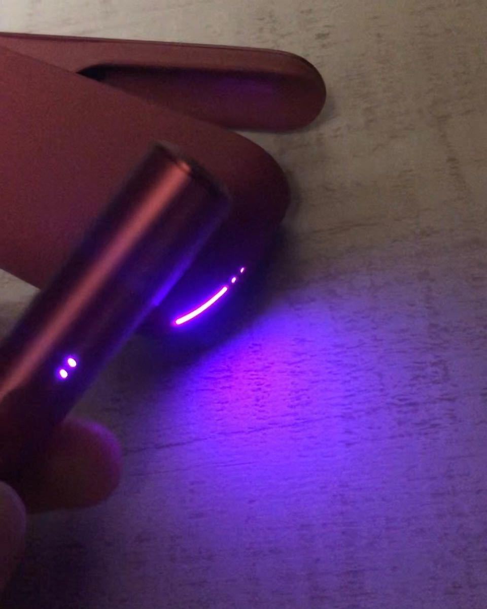iQOSイルマ LED打ち替えピンク☆カスタムホルダー・チャージャーセット