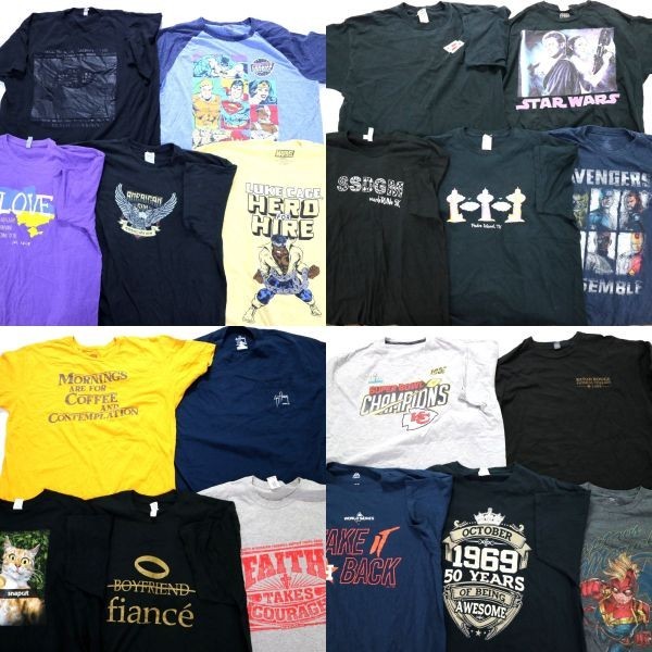 ◎プリント Tシャツ MIX set 猫 スターウォーズ マーベル 他 (2XL) 20