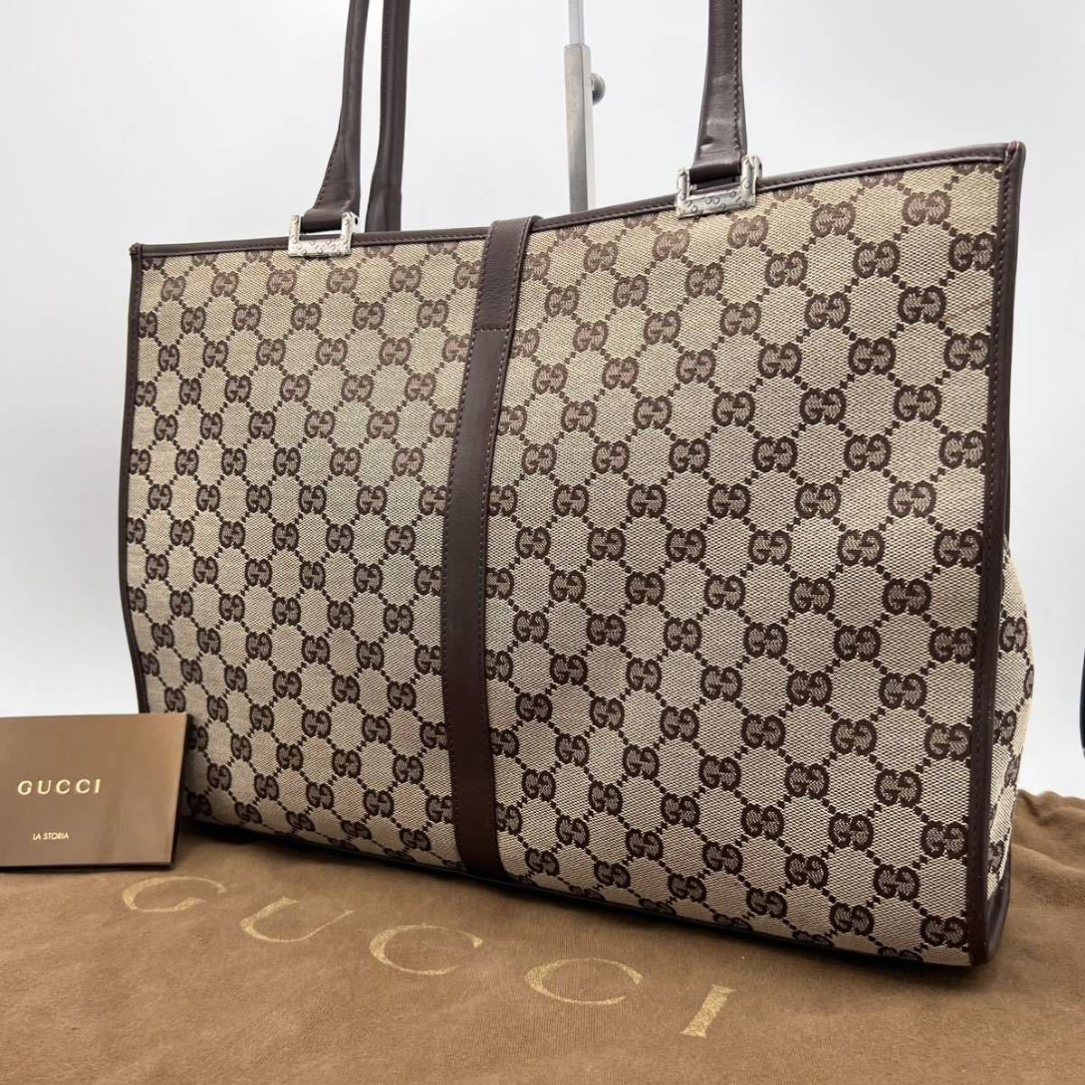 1円 未使用 GUCCI グッチ gg柄 ジャッキー トートバッグ ショルダー