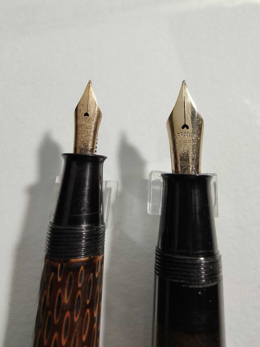 土田修一手造り万年筆舗 WARRANTED 14KARAT PEN 60号 & 作者不明