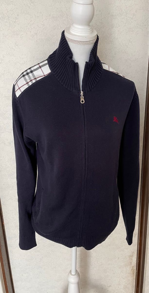 ♪ 美品 Burberry ブラックレーベル ニットブルゾン サイズ3