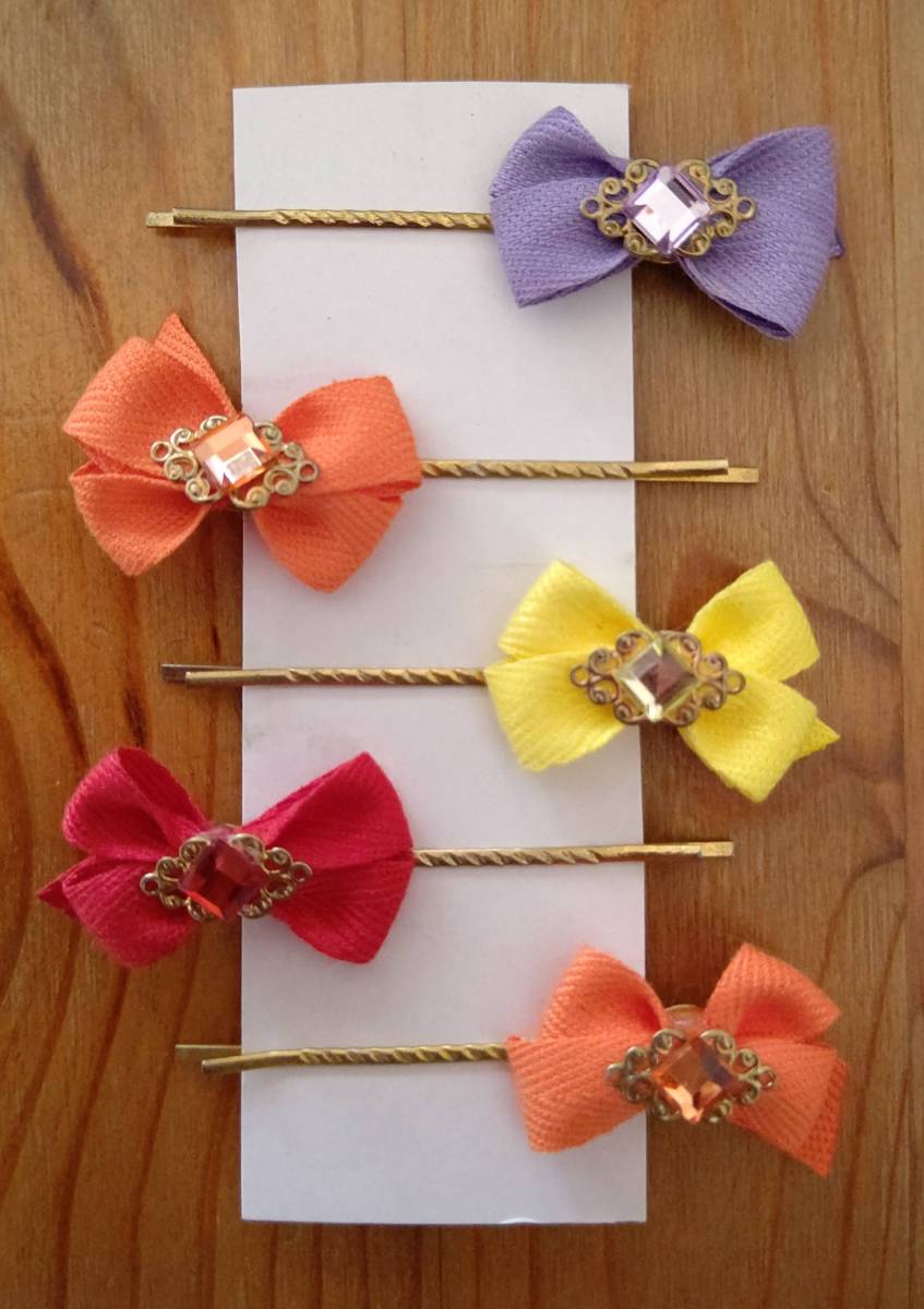  ribbon Kirakira attaching ribbon red orange purple yellow color 4 color entering 