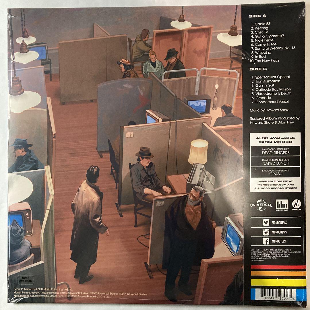 完売　入手困難　Videodrome　サウンドトラック　レコード　Howard Shore - Videodrome - vinyl lp album soundtrack _画像2