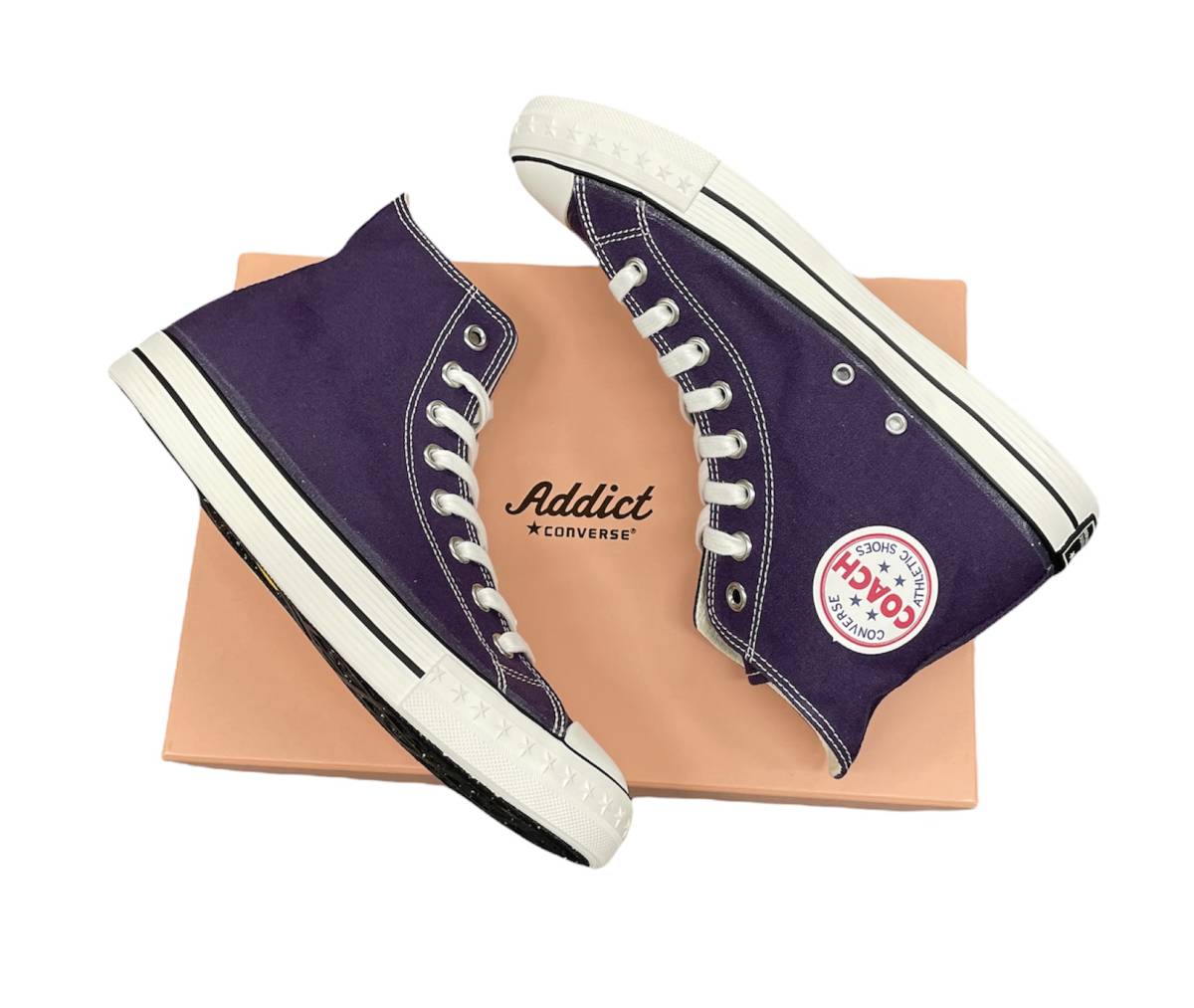 新品 □ CONVERSE ADDICT 20AW COACH CANVAS HI スニーカー シューズ