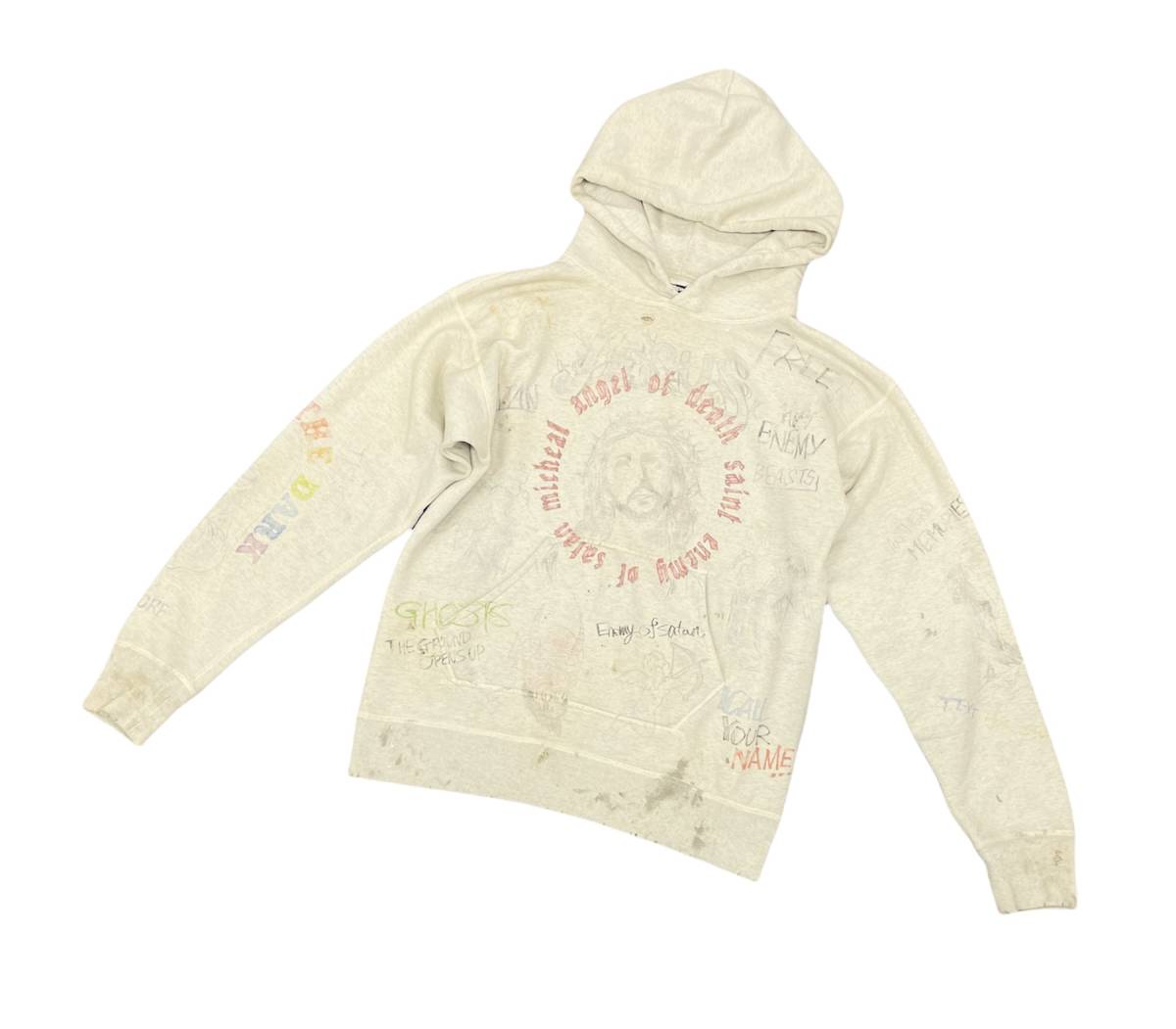 希少■ SAINT MICHAEL 20AW SM7 Hoodie SM-A20-0000-013 ジーザス フーディー パーカー セントマイケル ■ L_画像3