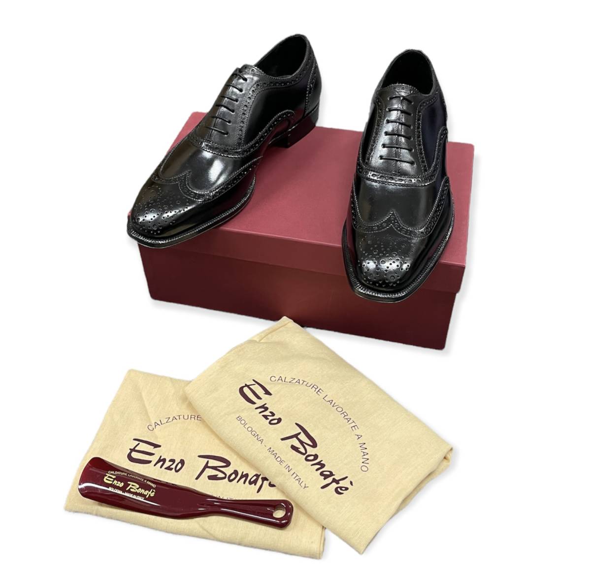 定価137500円 新品□ENZO BONAFE ART.EB-15 WingTip Shoes ウィング